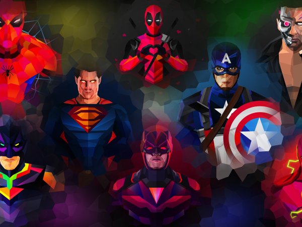 Заставка на рабочий стол Супергерои