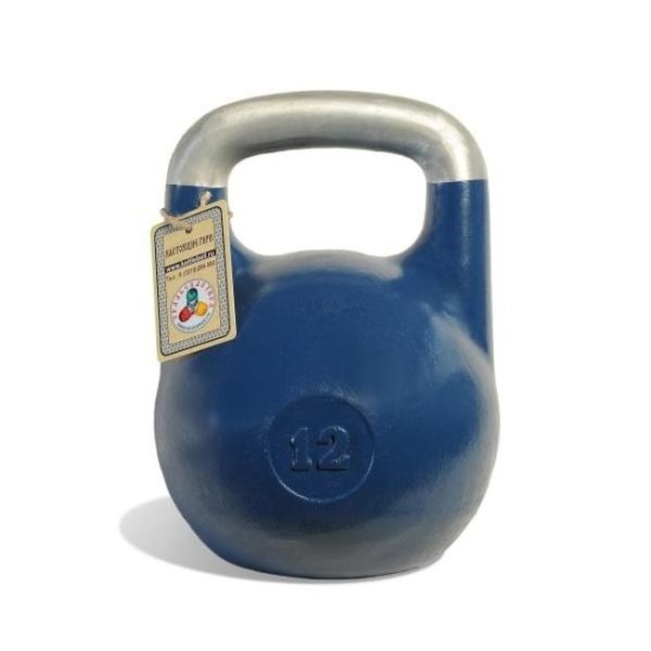 Гиря виниловая DB-401, синяя, 12 кг