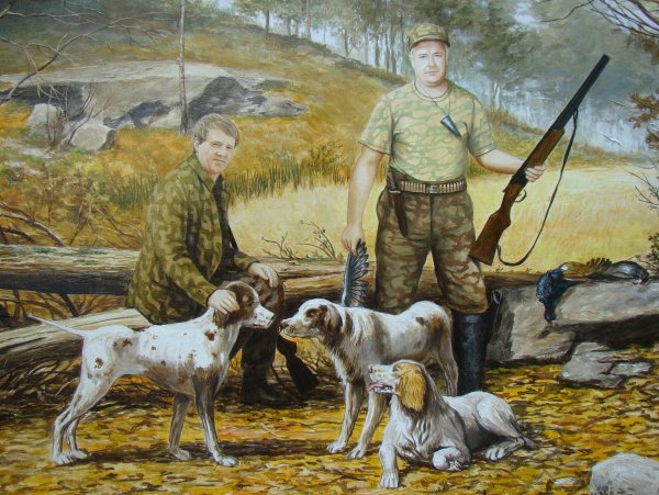 Картина охотники