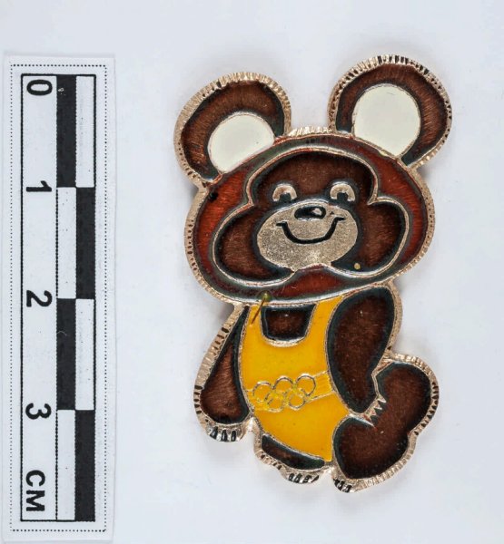 Олимпийский мишка для печати