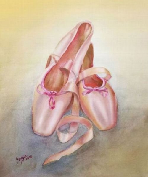 Пуанты акварель