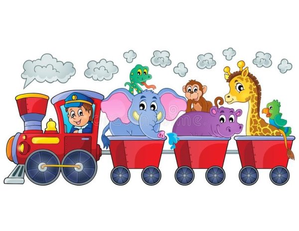 Паровозик с животными