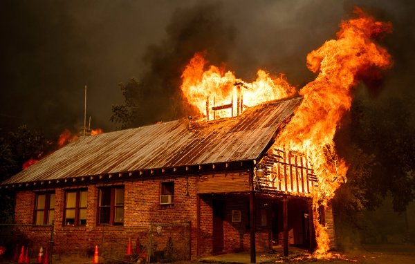 Открытый пожар