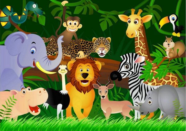 Животные сафари для детей