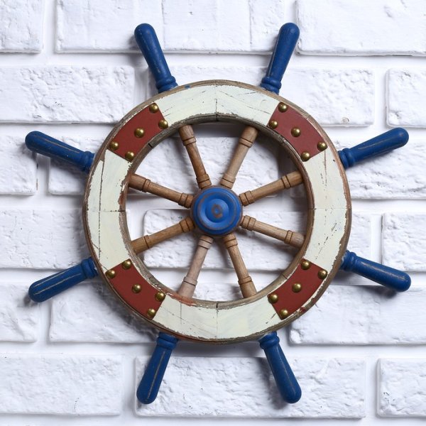 Штурвал декоративный для интерьера