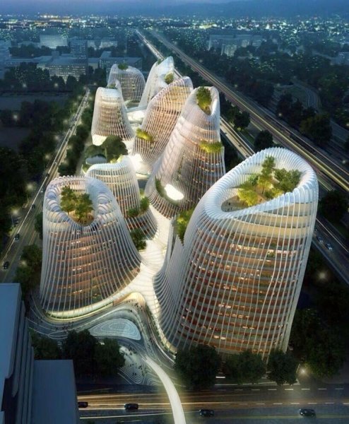 Город Shan Shui, Китай