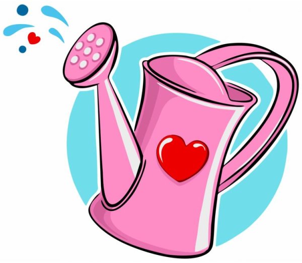 Розовая лейка