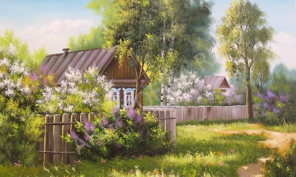 Весна в деревне