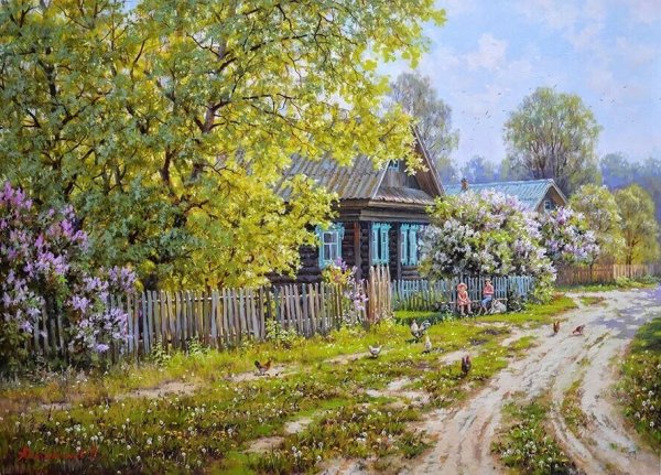 Художник Валерий Артамонов сирень