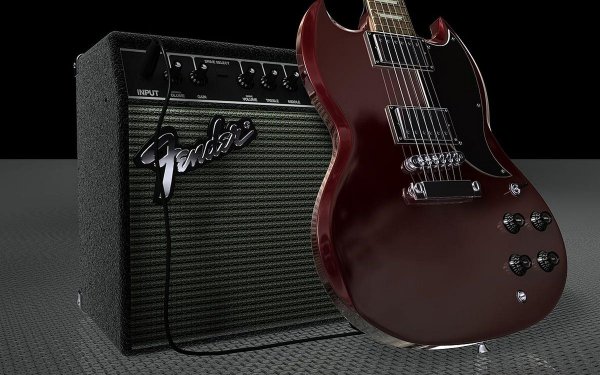 Гибсон гитара электро с комбиком