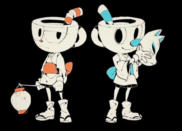 Cuphead and Mugman
