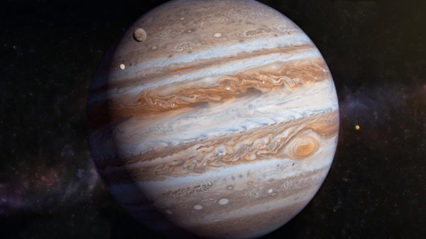 Планета с кольцами Юпитер