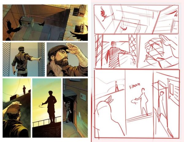 Раскадровки для комиксов