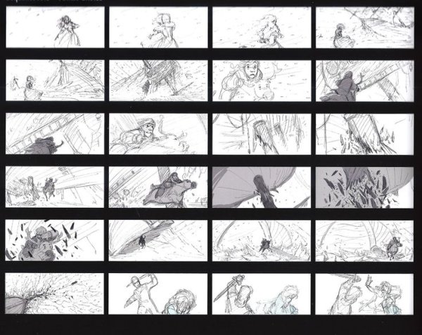 Раскадровка сториборд Дисней