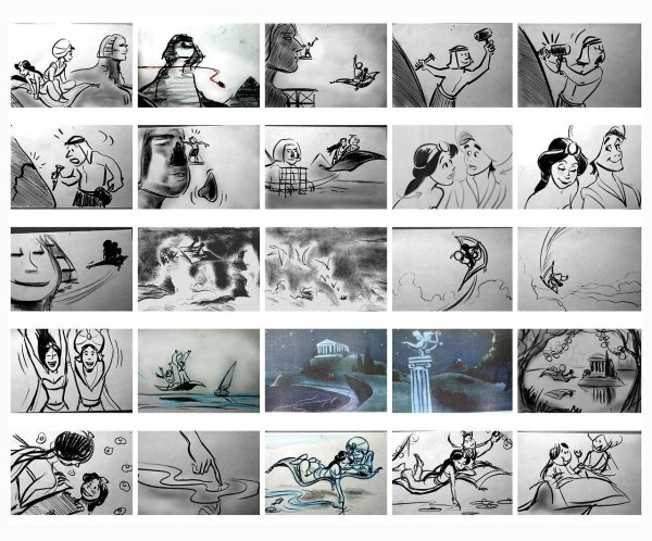 Раскадровка сториборд Дисней