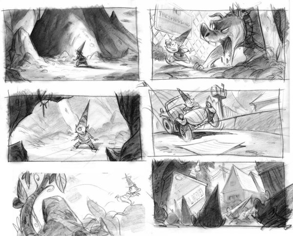 Зарисовки раскадровки