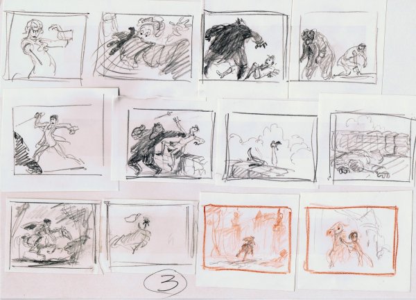 Раскадровка мультфильма