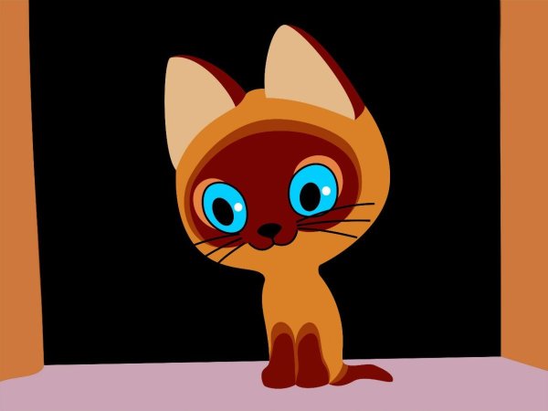 Котёнок Гав мультфильм раскраска