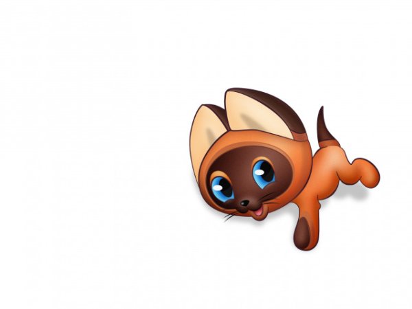 Котенок по имени Гав с черной мордочкой