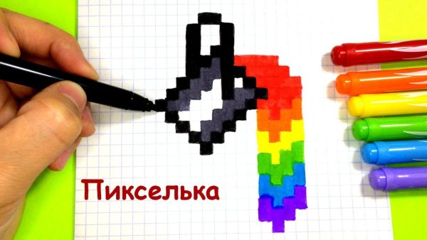 Рисование по клеточкам пикселька
