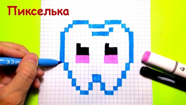 Рисование по клеткам пикселька