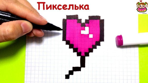 Рисунки по клеткам простые