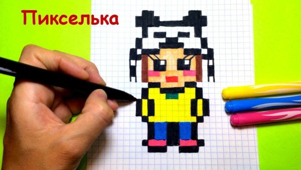 Рисунки по клеточкам пикселька