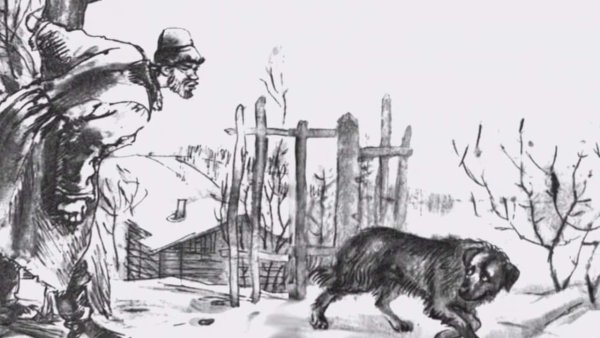 Кусака карандашом