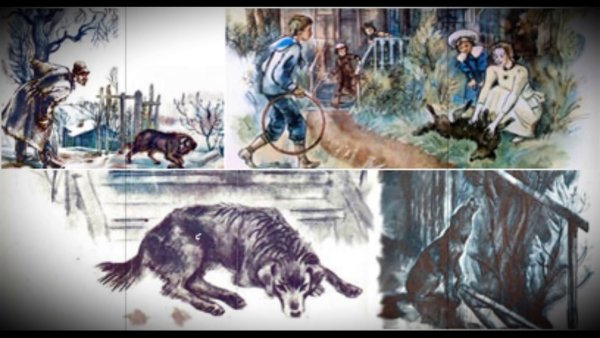 Самый легкий рисунок на тему кусака