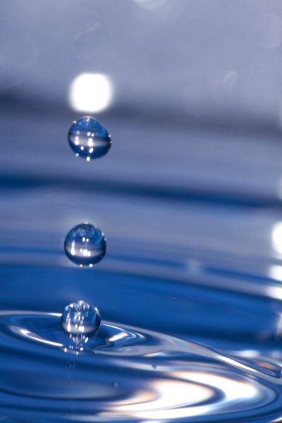 Красивая капля воды