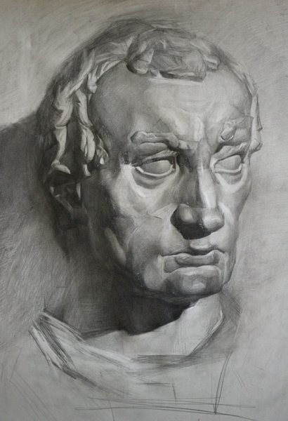 Гаттамклаи гипсовая голова