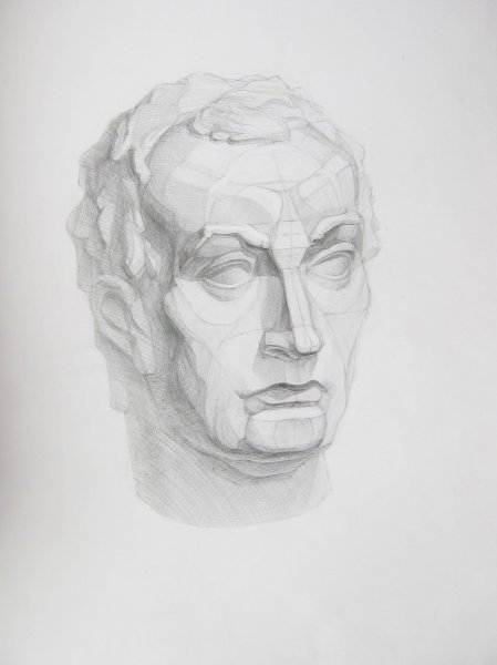 Гипсовая голова Гаттамелата