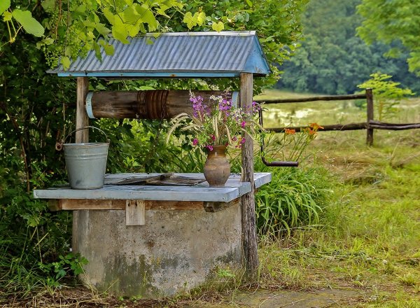 Колодец в деревне