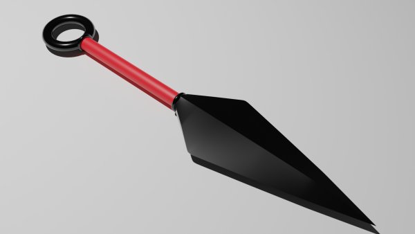 Оружие кунаи Low Poly