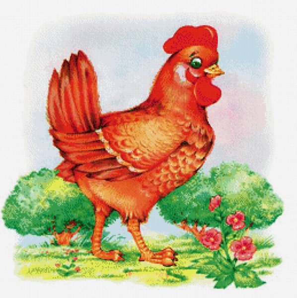 Курочка мультяшная
