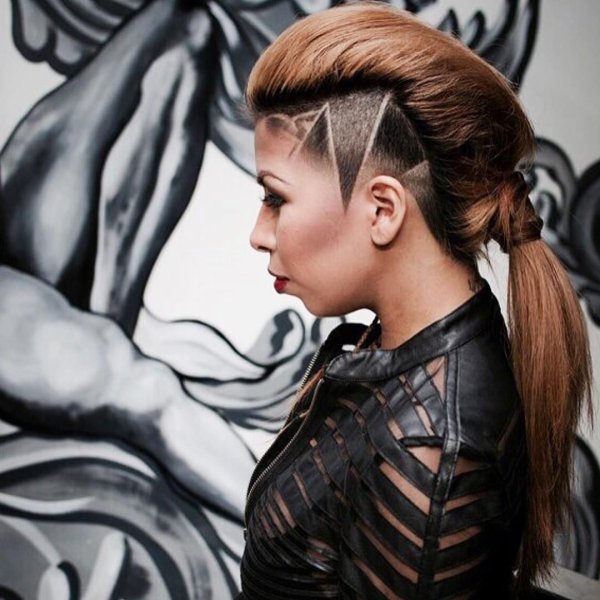 Креативные стрижки с узором