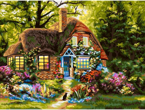 Картина домик