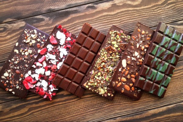 Красивые шоколадные плитки