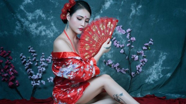 Ольга Итыгилова фотосессия гейша