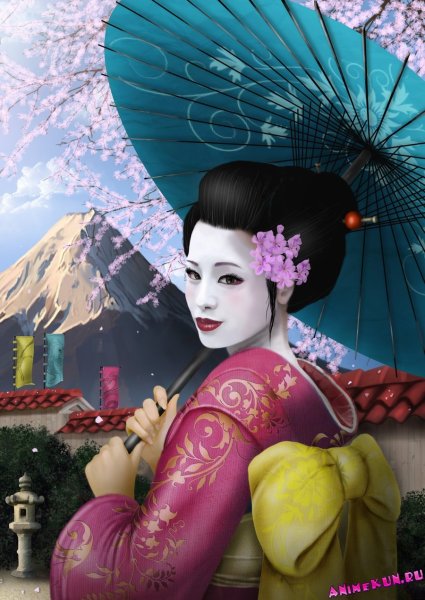 Хикару Накамура гейша картина