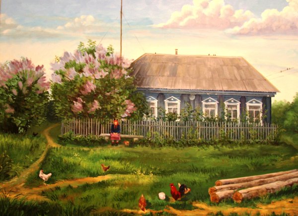 Домик в бревне