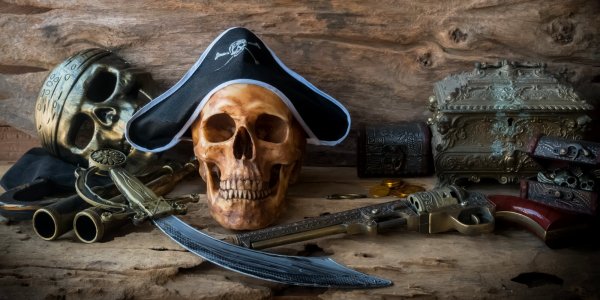 Череп пират корабль