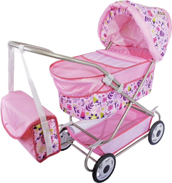 Коляска кукольная № 6 (люлька с сумкой)