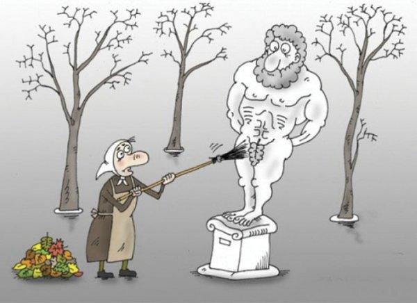 Карикатуры про осень