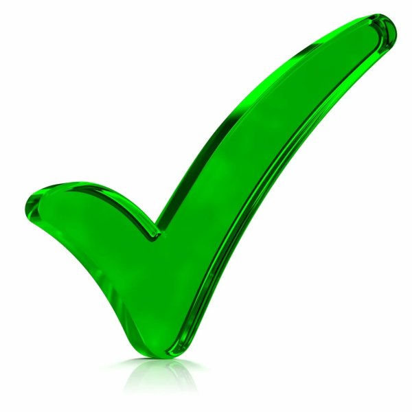 Знак зеленая галочка