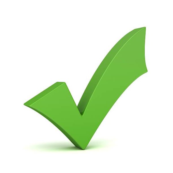 Зеленая галочка 200 200