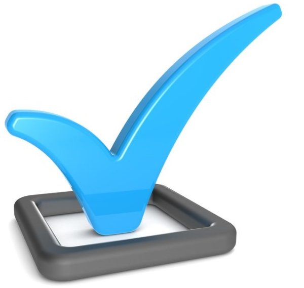 Человечек с синей галочкой