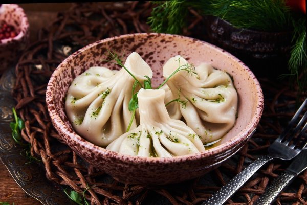 Хинкали с говядиной и свининой
