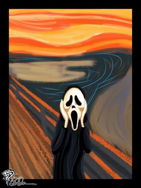 Крик 1996 призрачное лицо