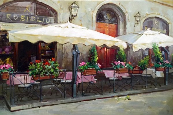 Летние кафе в живописи